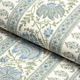 Lee Jofa INDIENNES STRIPE WP SEA Wallpaper