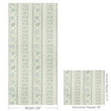 Lee Jofa INDIENNES STRIPE WP SEA Wallpaper