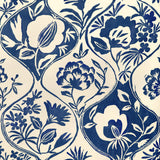 Lee Jofa CALATHEA PAPER INDIGO Wallpaper