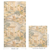Lee Jofa TARIM RIVER PAPER AQUA Wallpaper