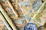Lee Jofa TARIM RIVER PAPER AQUA Wallpaper