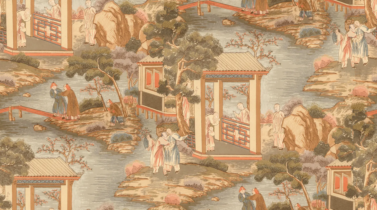 Lee Jofa TARIM RIVER PAPER MULTI Wallpaper