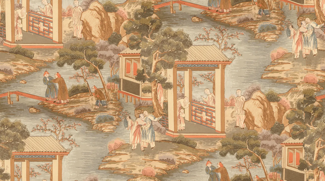 Lee Jofa TARIM RIVER PAPER MULTI Wallpaper