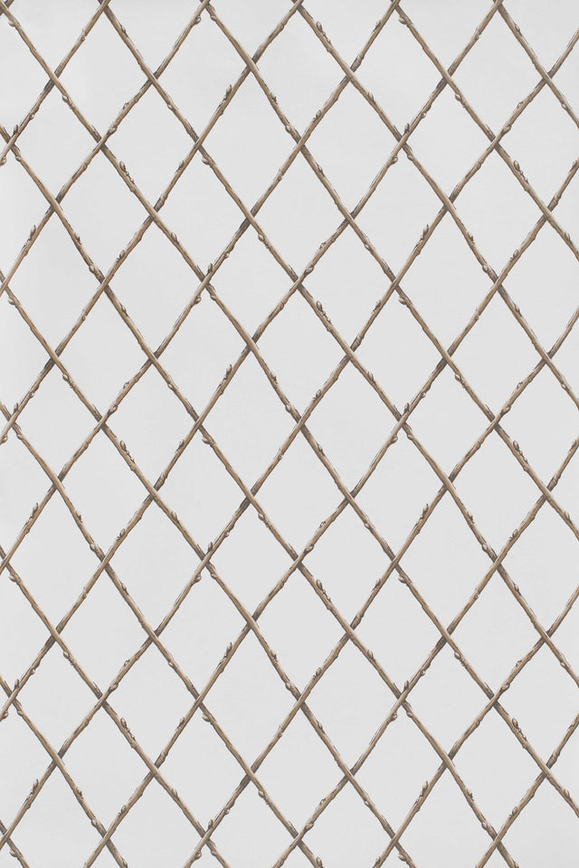 Lee Jofa BARE TWIG TRELLIS WP BROWN Wallpaper