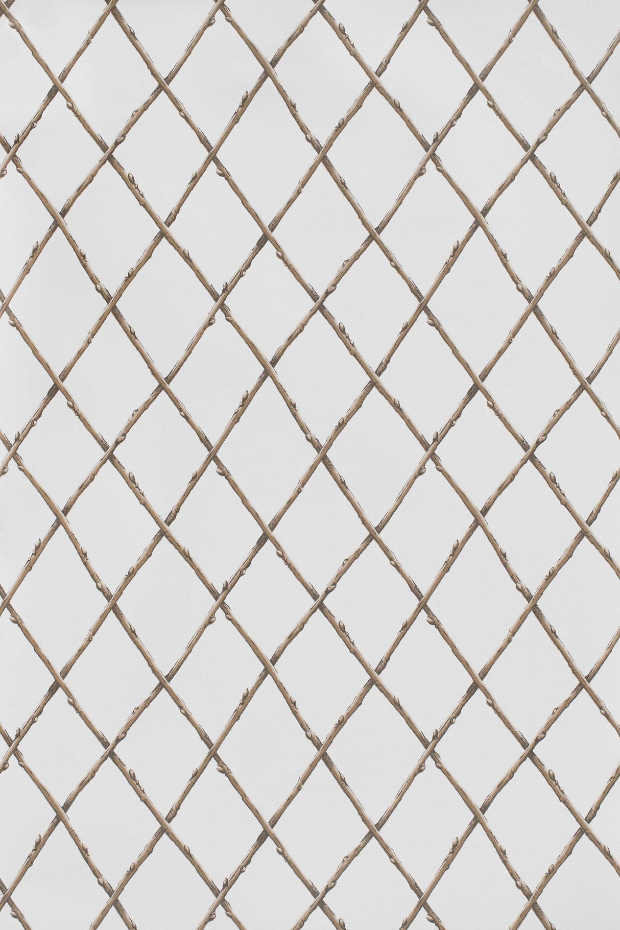 Lee Jofa BARE TWIG TRELLIS WP BROWN Wallpaper