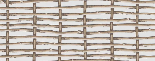 Lee Jofa TWIG FENCE WP BROWN Wallpaper