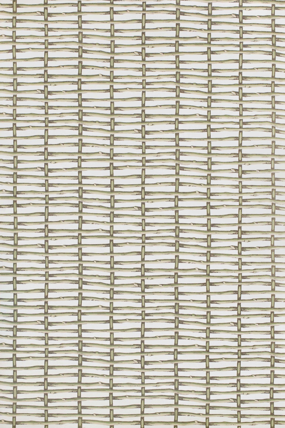 Lee Jofa TWIG FENCE WP GREEN Wallpaper