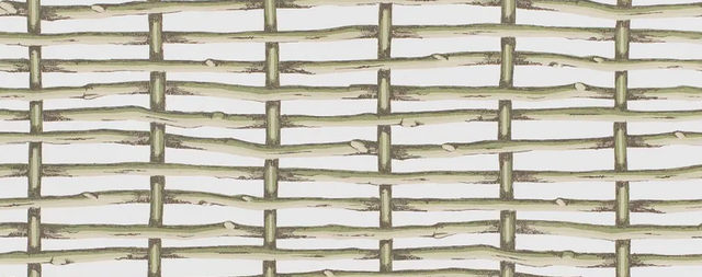 Lee Jofa TWIG FENCE WP GREEN Wallpaper