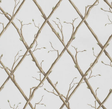 Lee Jofa TWIG TRELLIS WP BROWN Wallpaper