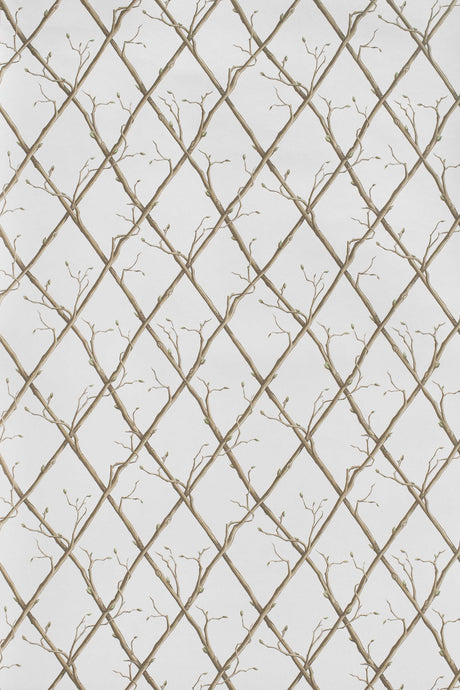 Lee Jofa TWIG TRELLIS WP BROWN Wallpaper