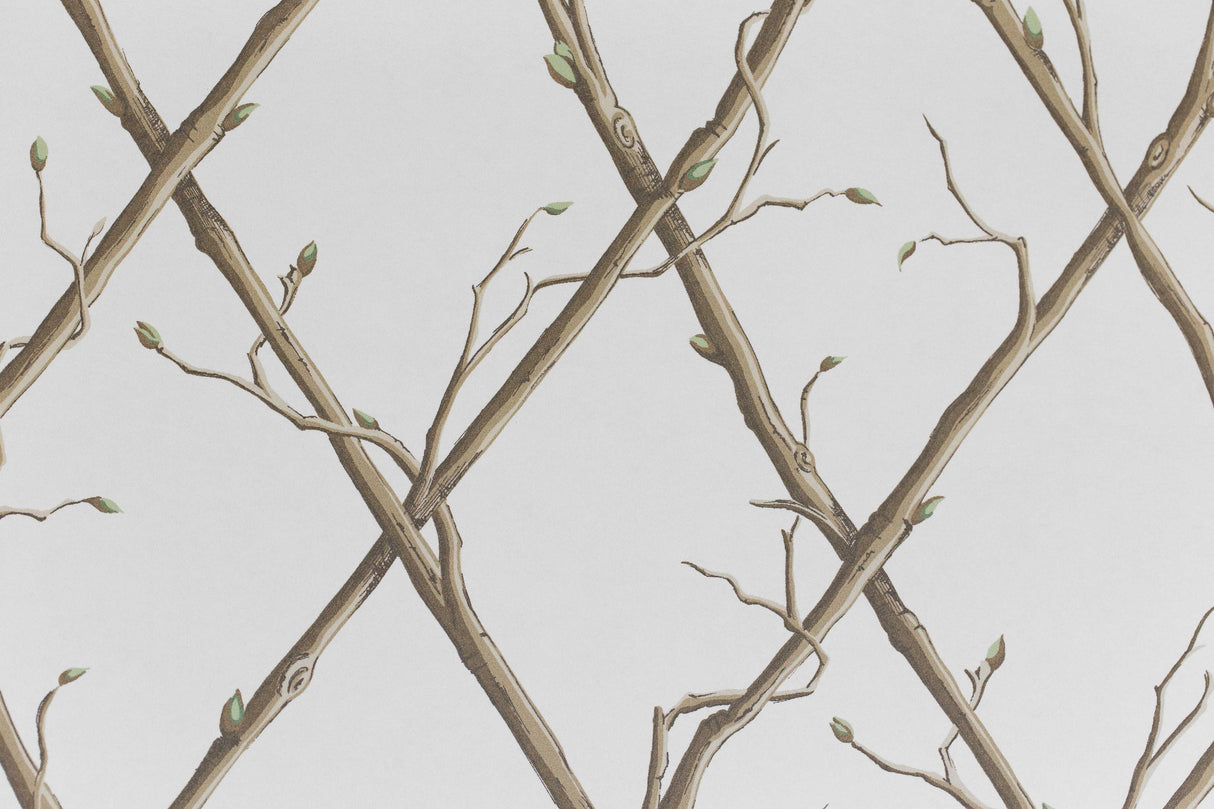 Lee Jofa TWIG TRELLIS WP BROWN Wallpaper