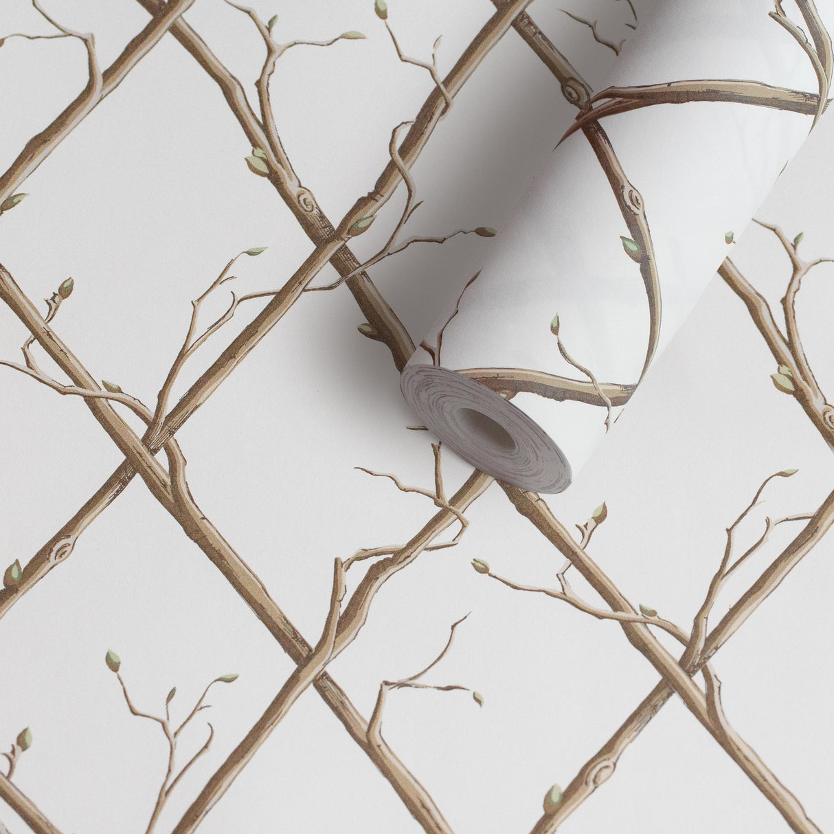 Lee Jofa TWIG TRELLIS WP BROWN Wallpaper