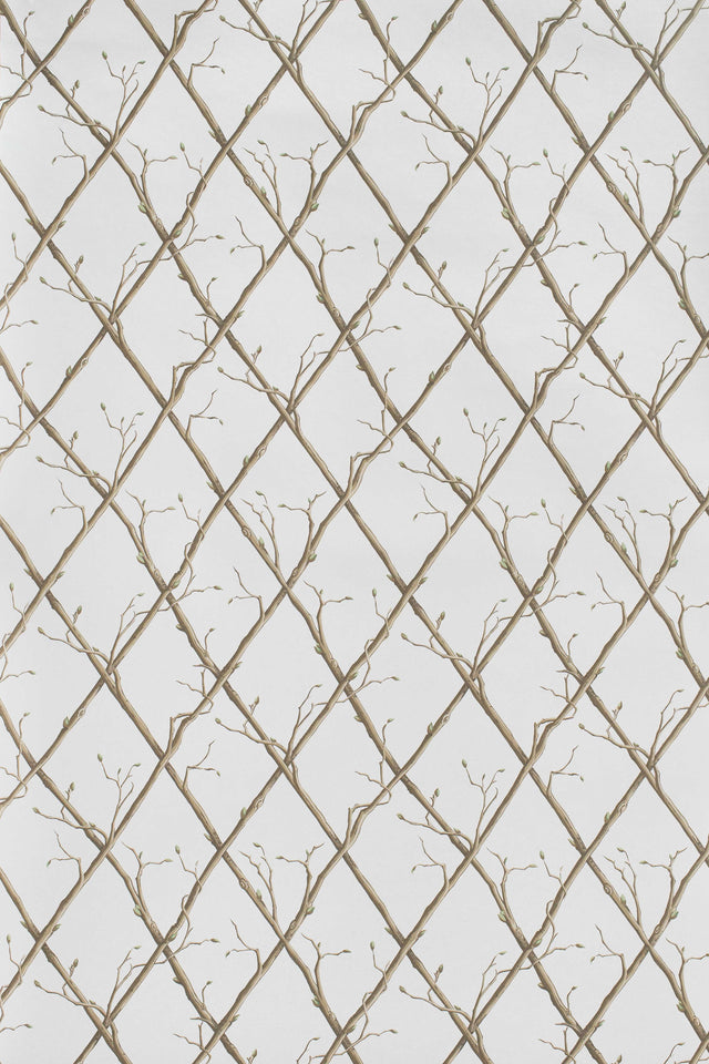 Lee Jofa TWIG TRELLIS WP BROWN Wallpaper