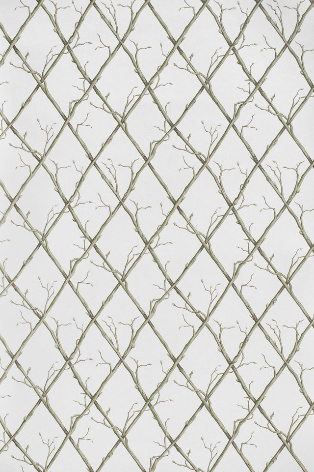 Lee Jofa TWIG TRELLIS WP GREEN Wallpaper