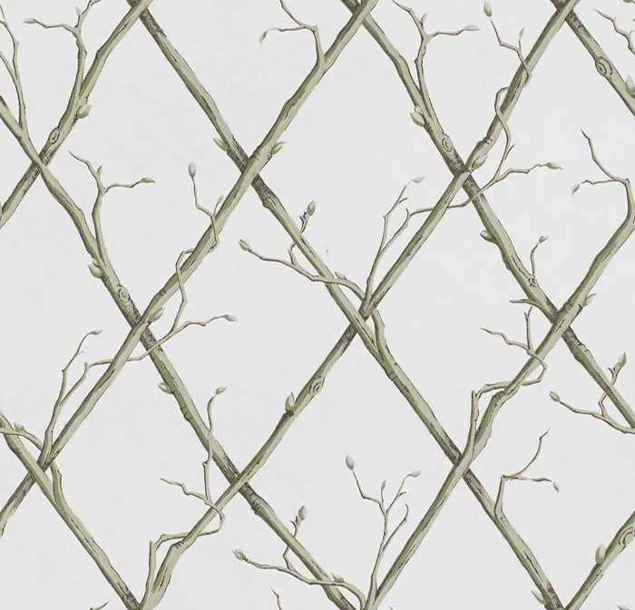 Lee Jofa TWIG TRELLIS WP GREEN Wallpaper