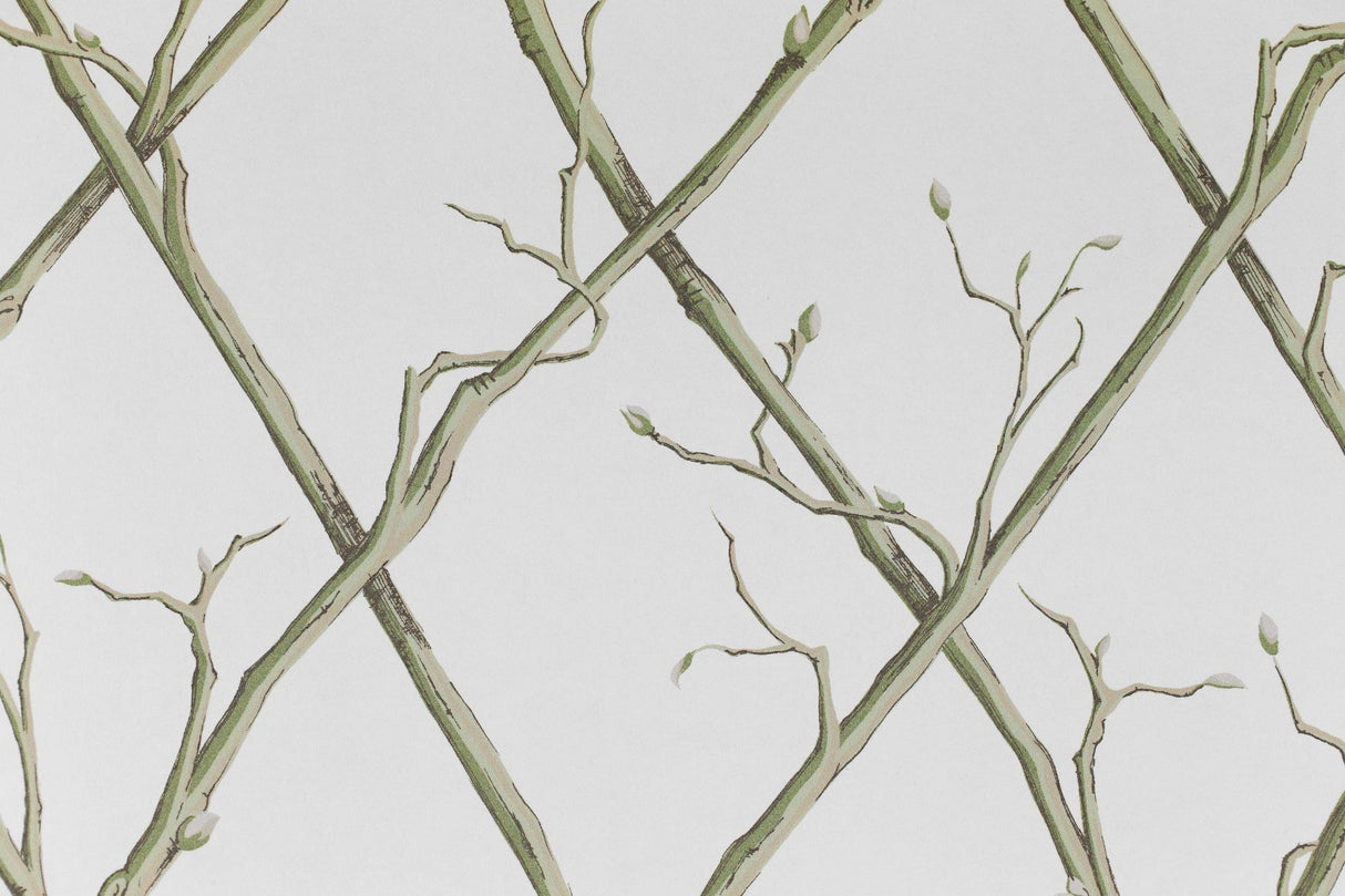 Lee Jofa TWIG TRELLIS WP GREEN Wallpaper