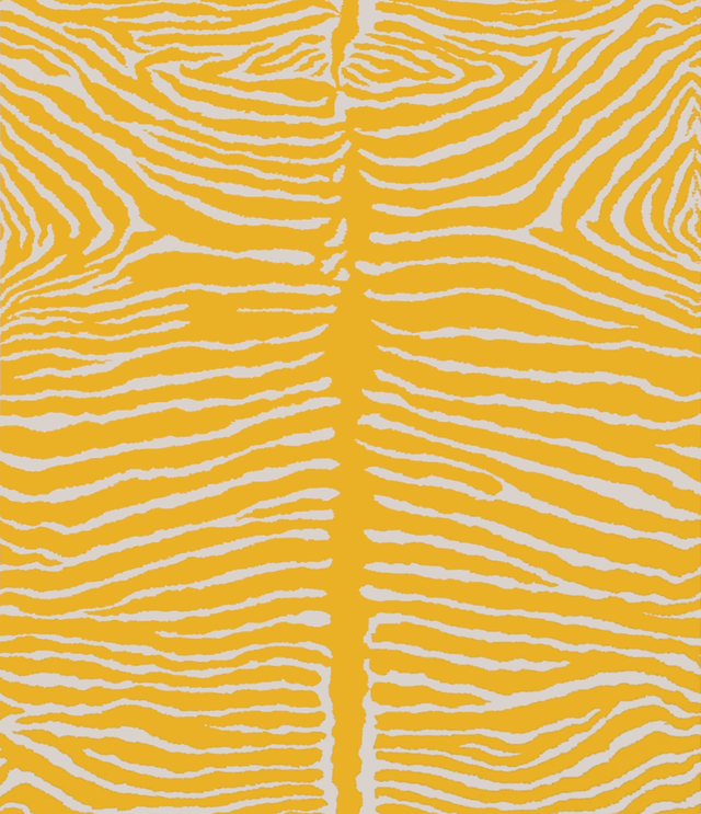 Brunschwig & Fils LE ZEBRE SAFFRON Wallpaper