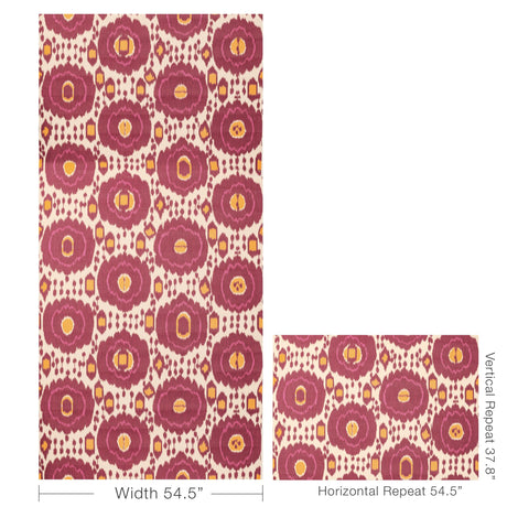 Brunschwig & Fils MAYENNE CERISE Wallpaper
