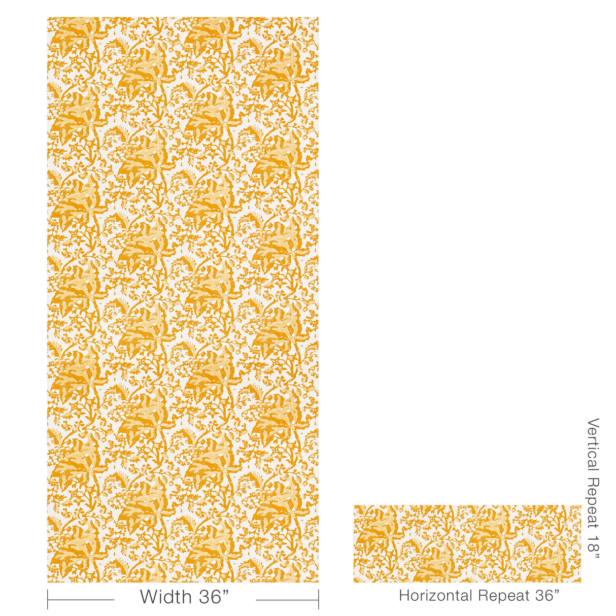 Brunschwig & Fils WEYMOUTH CANARY Wallpaper
