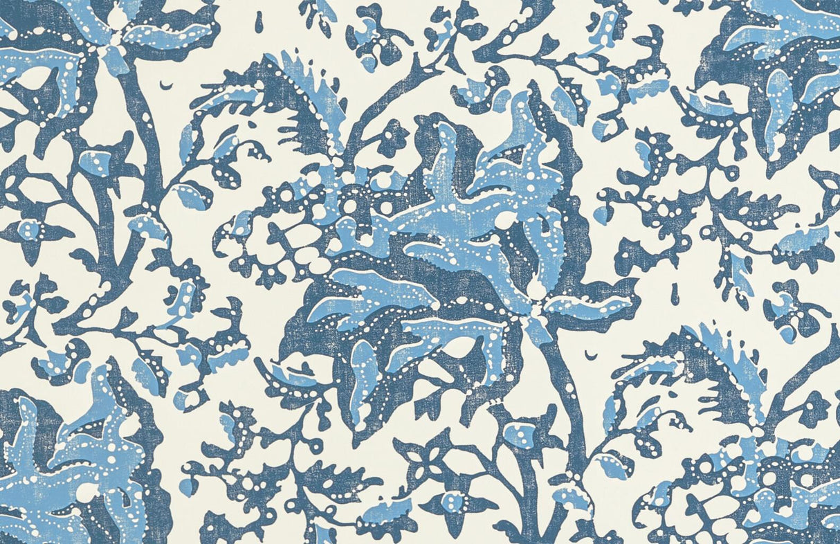 Brunschwig & Fils WEYMOUTH INDIGO Wallpaper