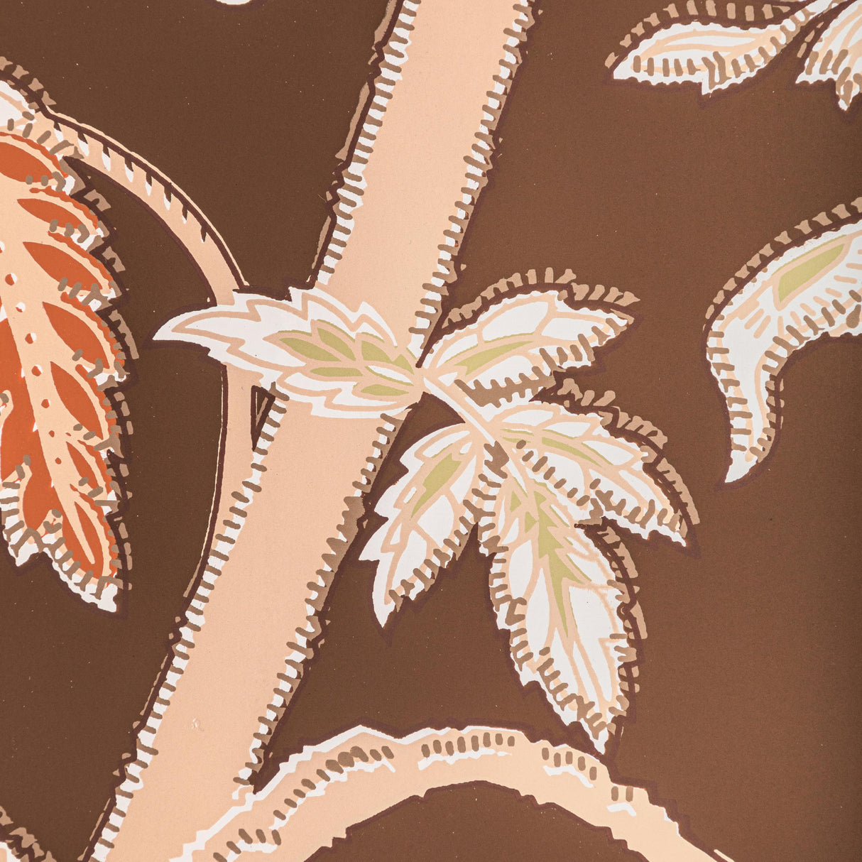 Brunschwig & Fils SEYCHELLES MOCHA Wallpaper