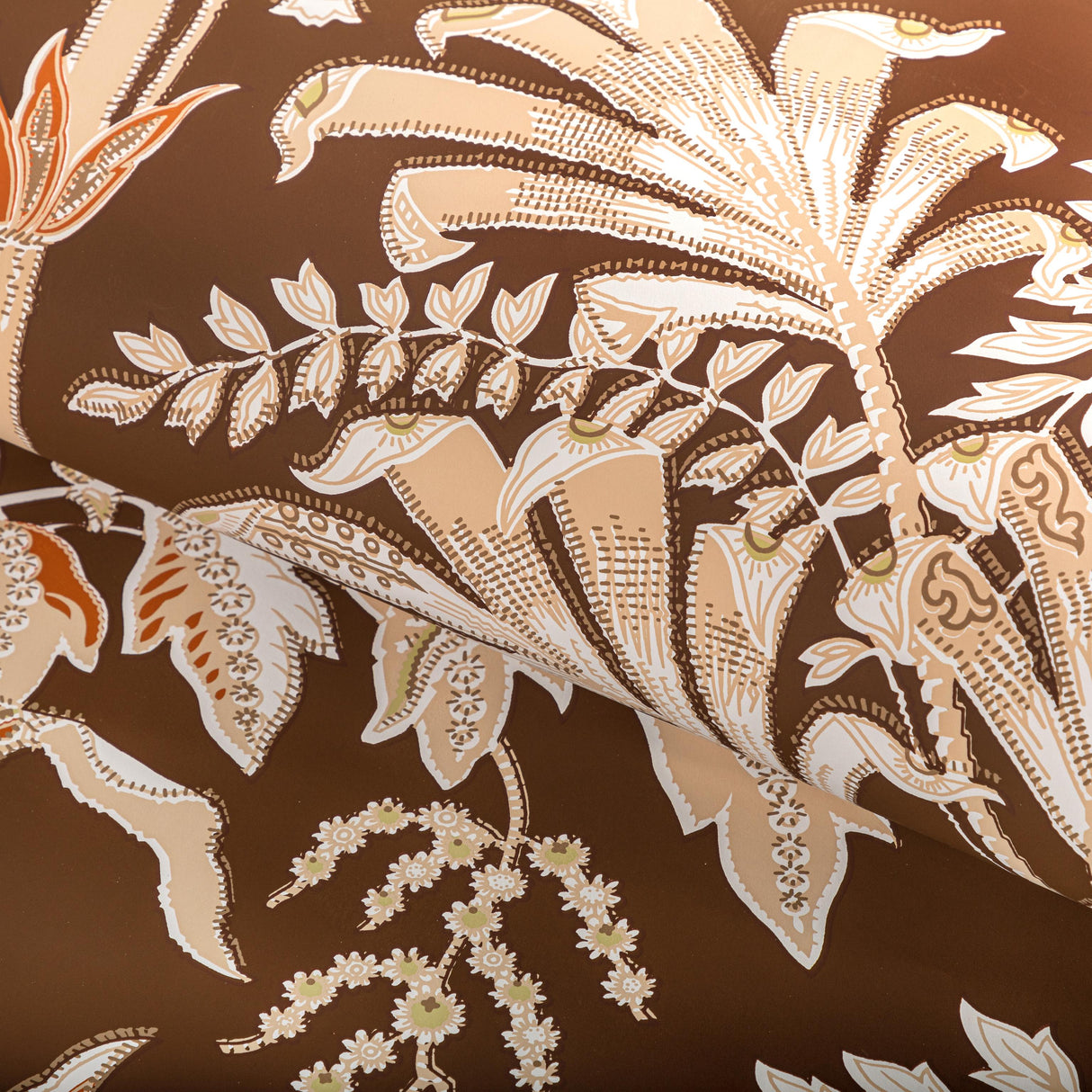 Brunschwig & Fils SEYCHELLES MOCHA Wallpaper