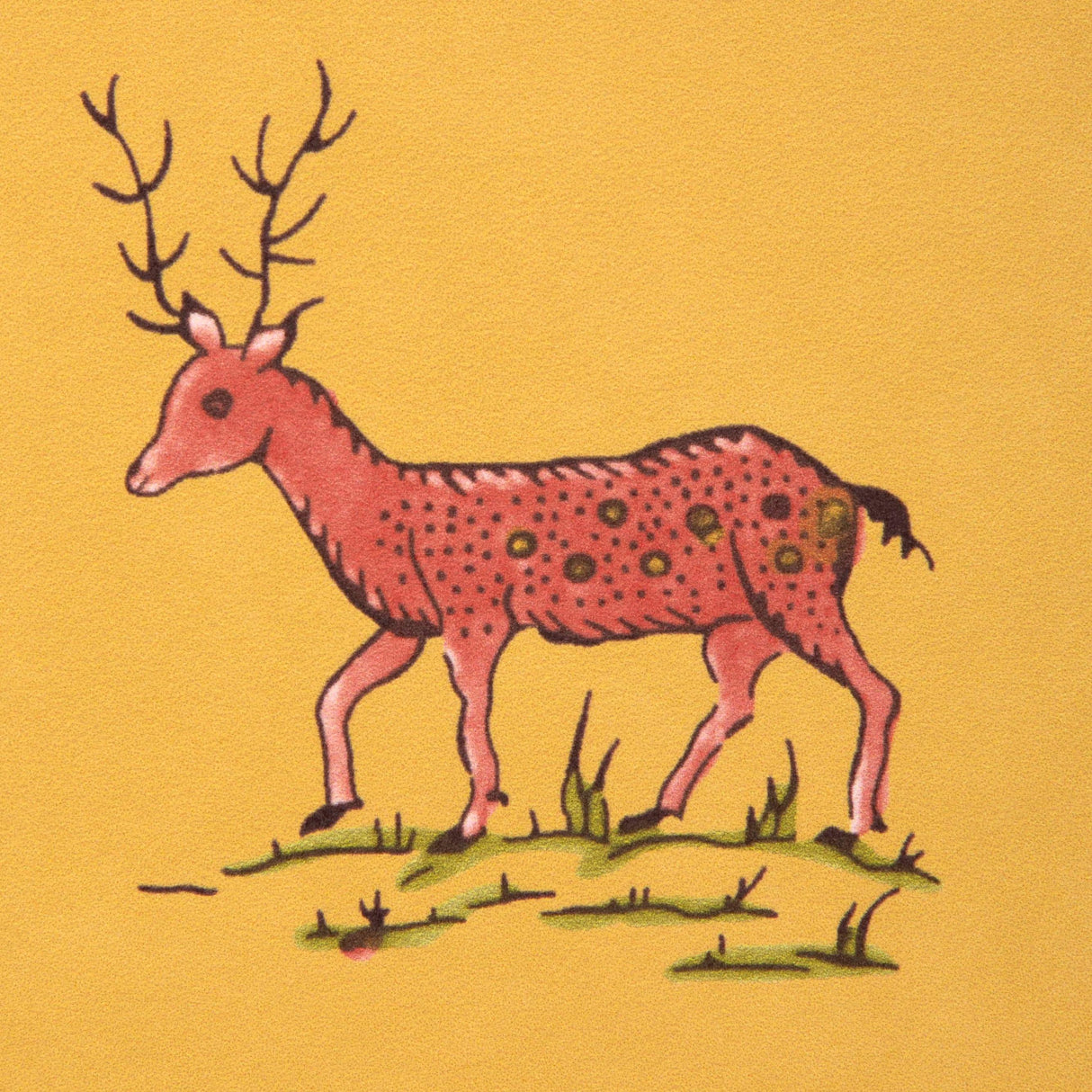 Brunschwig & Fils AUREL GOLD/RED Wallpaper