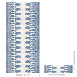 Brunschwig & Fils VISAN NAVY/SKY Wallpaper