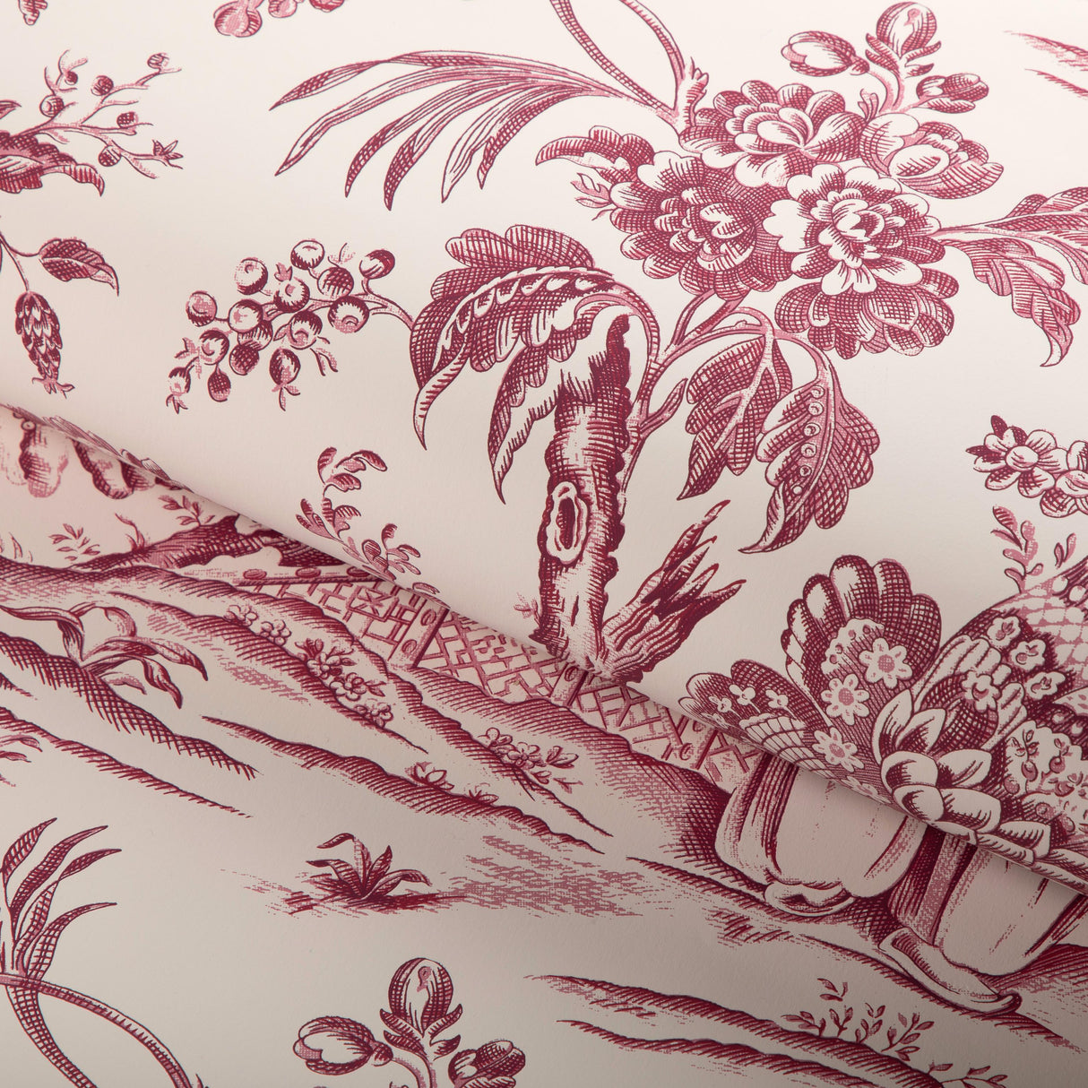 Brunschwig & Fils MARCEL AUBERGINE Wallpaper