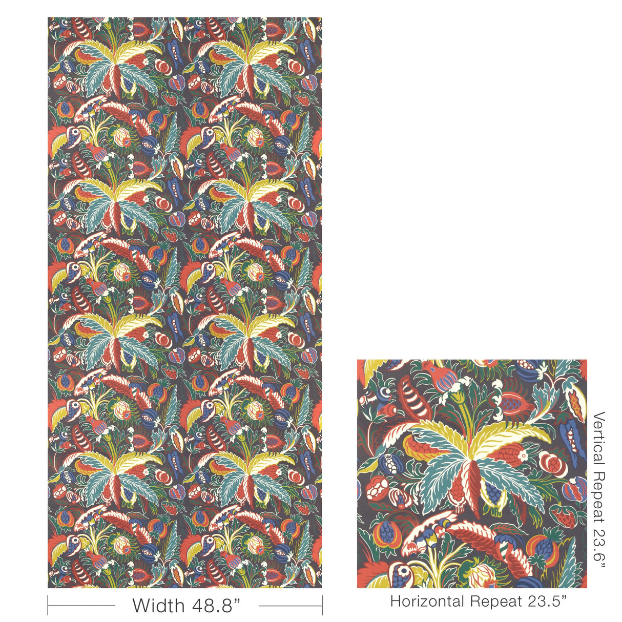 Brunschwig & Fils VILLARS INDIGO Wallpaper