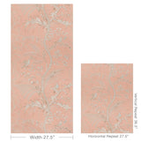 Brunschwig & Fils BIRD AND THISTLE II PEACH Wallpaper