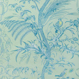 Brunschwig & Fils BIRD AND THISTLE II MINT Wallpaper