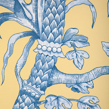 Brunschwig & Fils BIRD AND THISTLE II SUN Wallpaper