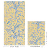 Brunschwig & Fils BIRD AND THISTLE II SUN Wallpaper