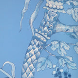 Brunschwig & Fils BIRD AND THISTLE II BLUE Wallpaper