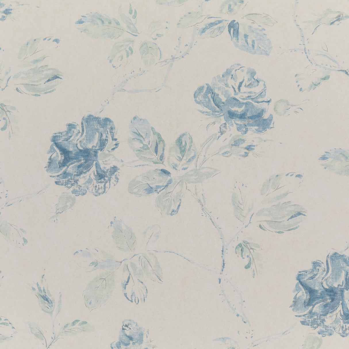 Lee Jofa MARLOW BLUE/MINT/CREAM Wallpaper