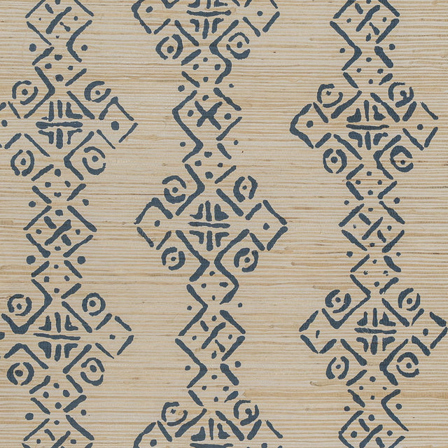 Lee Jofa MALI GRASSCLOTH INDIGO Wallpaper