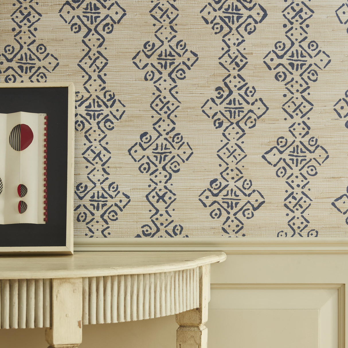 Lee Jofa MALI GRASSCLOTH INDIGO Wallpaper