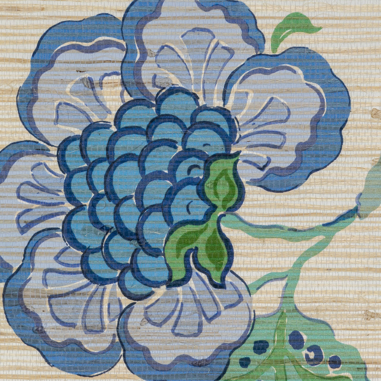 Lee Jofa SOMERSET GRASSCLOTH BLUE Wallpaper