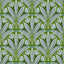 Clarke & Clarke ATTINGHAM COBALT GREEN WP Wallpaper