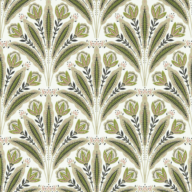 Clarke & Clarke ATTINGHAM SAGE BLUSH WP Wallpaper