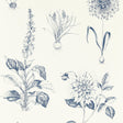 Clarke & Clarke ROSERAIE MIDNIGHT WP Wallpaper