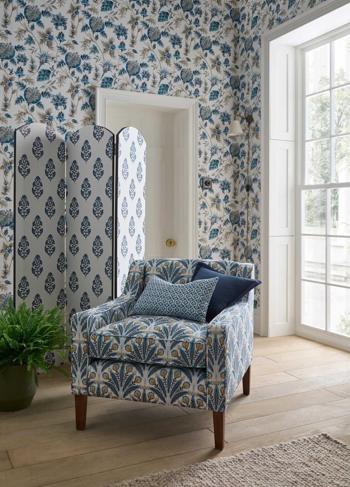 Clarke & Clarke SIZERGH DENIM WP Wallpaper