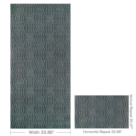 Kravet PUKA BLUE STEEL Wallpaper