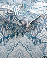 Kravet SHANGRI LA WP INDIGO Wallpaper
