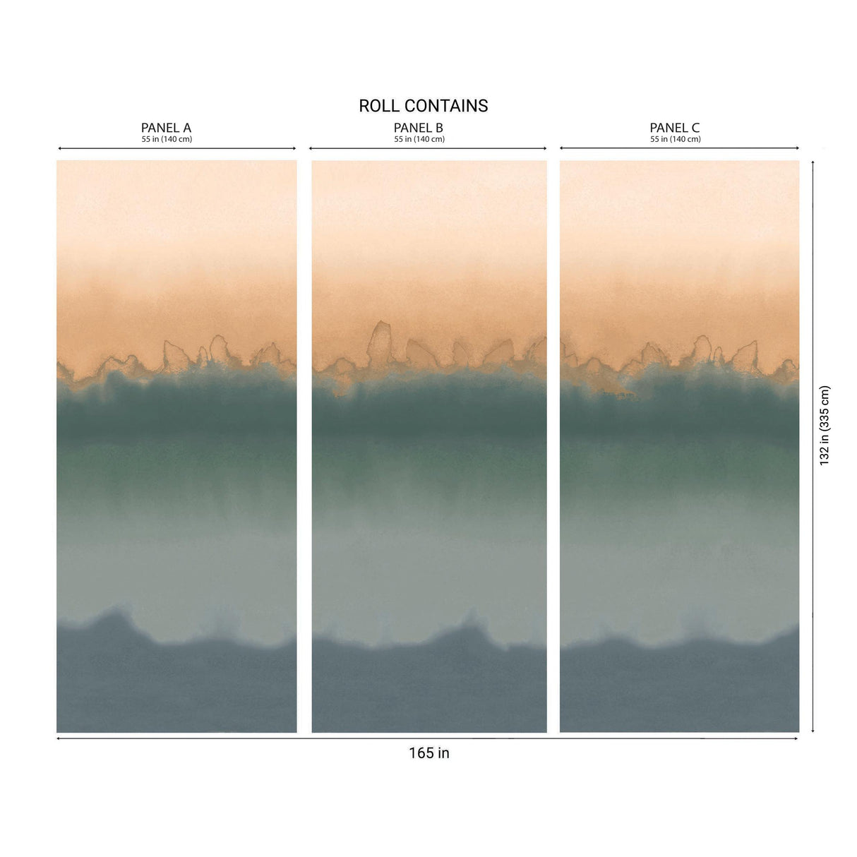 Kravet COLORSCAPE PANEL STORM Wallpaper