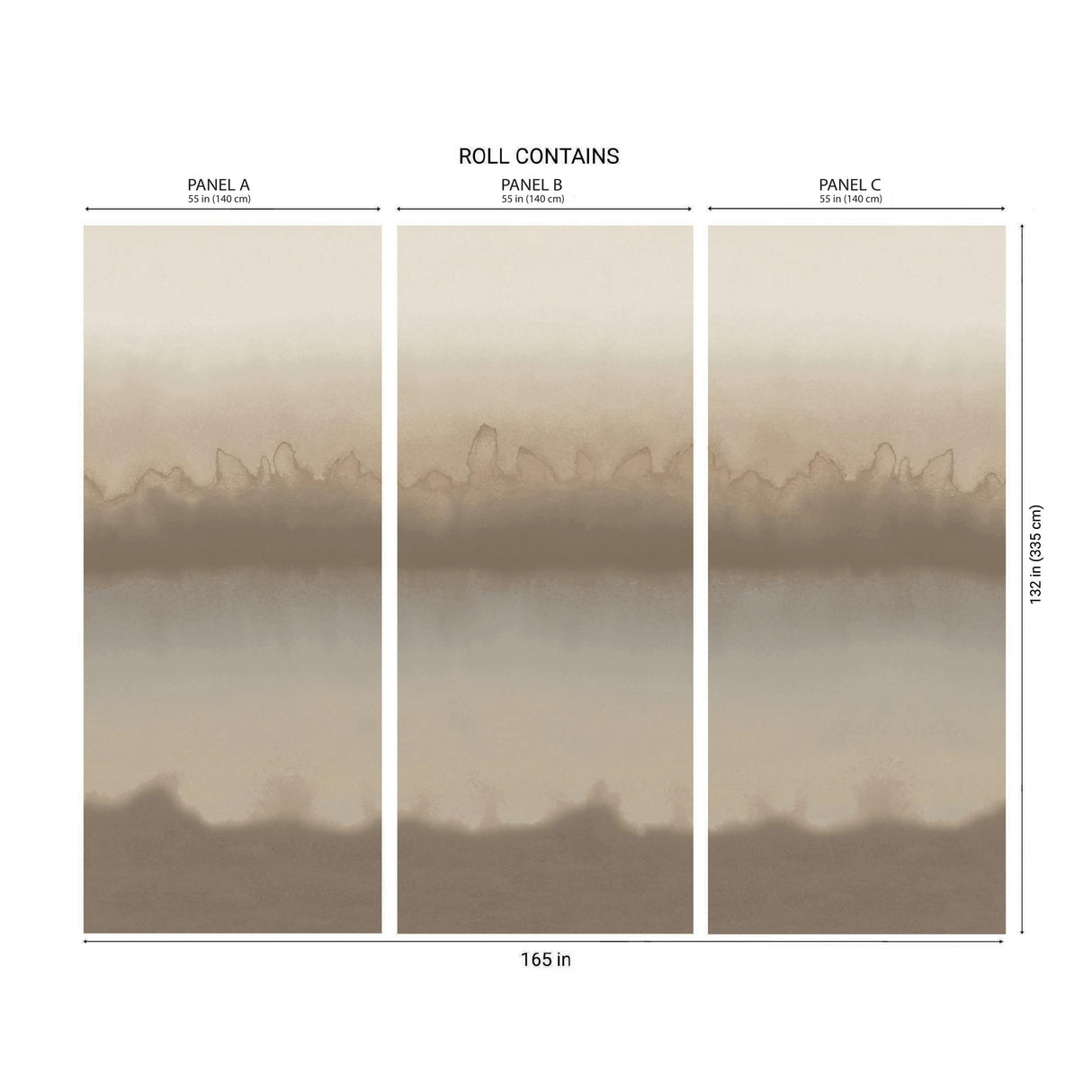 Kravet COLORSCAPE PANEL NATURAL Wallpaper