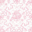 A-Street Prints Fairytale Peony Pink Toile Wallpaper