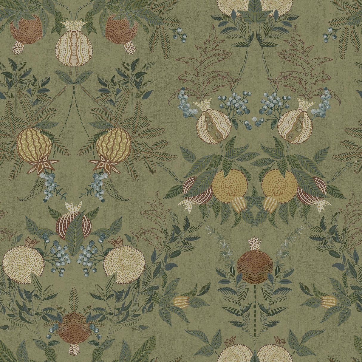 Brewster Home Fashions Chris Loves Julia Chris Loves Julia NuWallpaper Melograno Moss Wallpaper