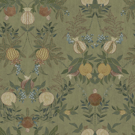 Brewster Home Fashions Chris Loves Julia Chris Loves Julia NuWallpaper Melograno Moss Wallpaper